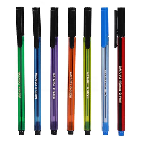 Image of Nataraj GCM Ball Pens - Pack of 60 Pens, 20 Each | Smooth Writing Ball Pens for School, Office & Exam Use | Long-Lasting Ink | Blue Pens | Glow, Classic, Mist