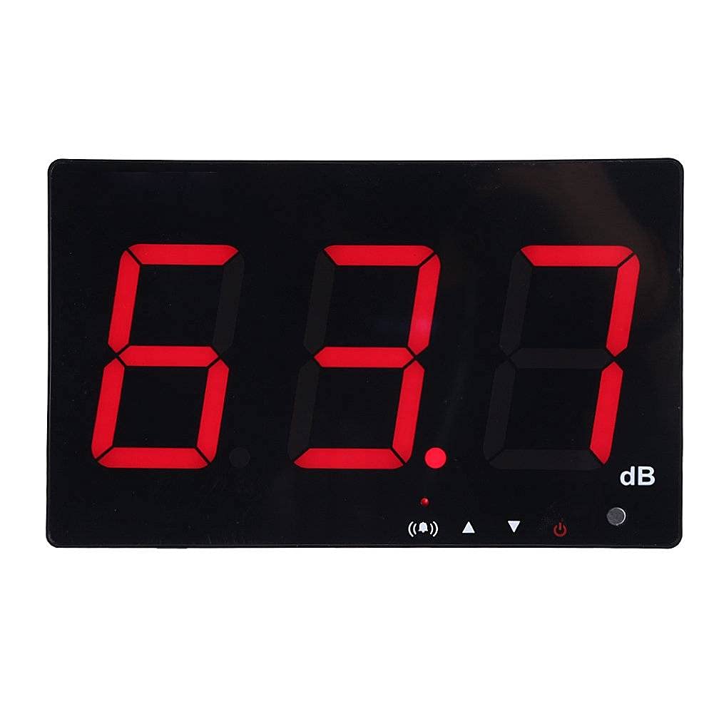 Medidor de nivel de sonido USB SW-525B, probador de medición de ruido con pantalla LCD grande con alarma, para colgar en la pared, 9, 6 pulgadas, 30-130dB