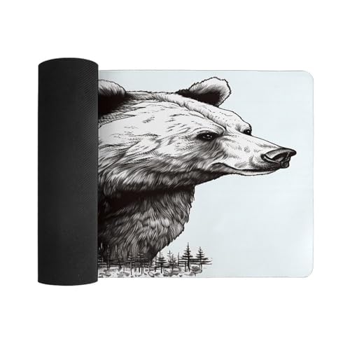 Animal Pad para Ratón Grande Impermeable Oso Wildlife miniatura 3
