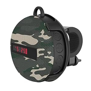 Draadloze Fiets Bluetooth Speaker Outdoor Smart LED Digitale Display Draagbare Waterdichte Subwoofer Handsfree (Color : A)