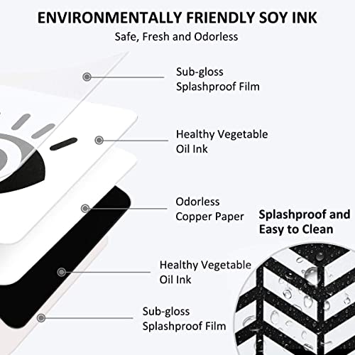 Beiens High Contrast Baby Flashcards, Newborn Brain Development Toys, Visual Stimulation Learning Activity Cards, 20 Pcs 40 Pages 5.5'' X 5.5'' Educational Infants Gift #TOP3