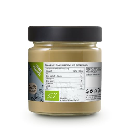Brinkers La Vida Vegan Haselnuss Weiß | 6 x 200g | Cremiger weißer Nussaufstrich | Glutenfrei & Vegan