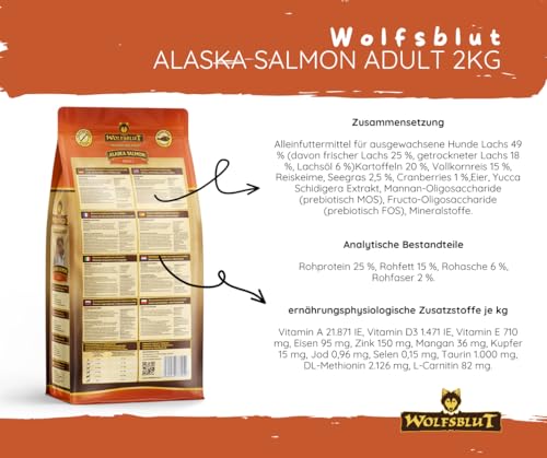 Wolfsblut Hund Adult | Trockenfutter | Multi Bundle | Mix Paket | Sparpaket | 2 x 2 kg | Verschiedene Sorten (2 x 2 KG, Alaska Salmon)