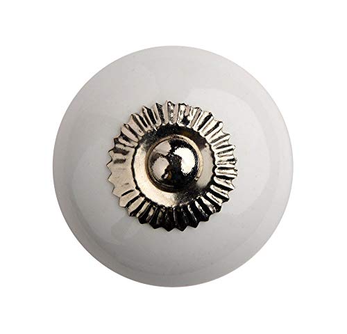 Image of Ceramic Nickel Plated (White and Brown, Standard Size, 39 mm Dia) - Set of 4...