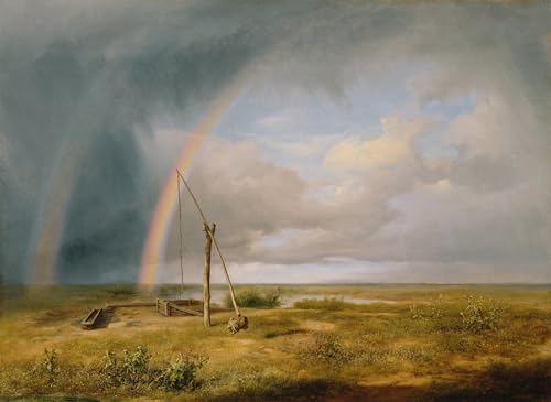Lienzo de Károly Markó para decorar paredes vacías y dar vida a un dormitorio de 60x90cm