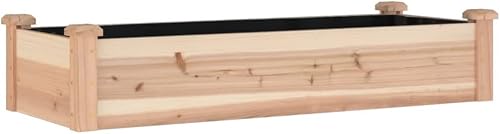 vidaXL Lit surélevé de Jardin Doublure 120x45x25 cm Bois Massif 