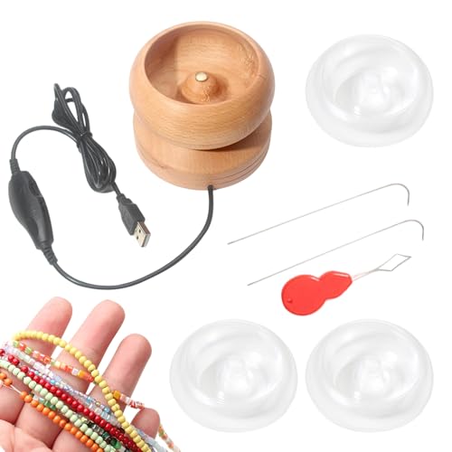 Spinner de perles électrique avec vitesse réglable pour création de bijoux DIY