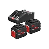 Bosch Professional 18V System Akku Starter-Set (2x ProCORE18V 12.0Ah Akku + Schnellladegerät GAL 18V-160 C + Connectivity-Modul GCY 42, im Karton)