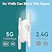 2025 WiFi Extender Signal Booster, 10X Faster WiFi 6 Extender, 18899 sq.ft. Internet Repeater for Home, Dual-Band Network Extender, Wireless Router Signal Amplifier w/Gigabit Ethernet Port, Easy Setup