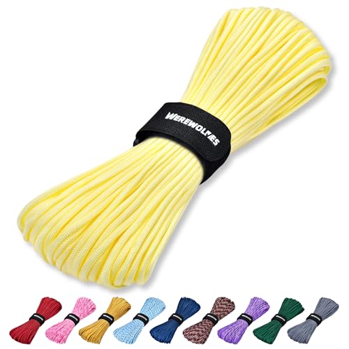 WEREWOLVES 550 Paracord Rope, 7 Strand Type III 4mm Parachute Cord