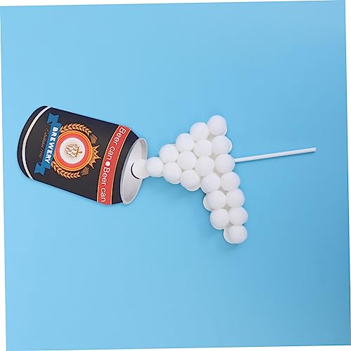 HONMEET 6 Peças Topper De Bolo De Papel Picaretas De Bolo De Cerveja Topper Chapéu Decorar Homem Car