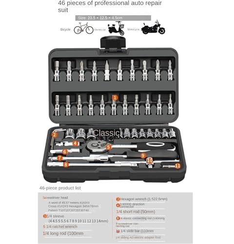 Kit de herramientas caja 46 piezas para reparación miniatura 5