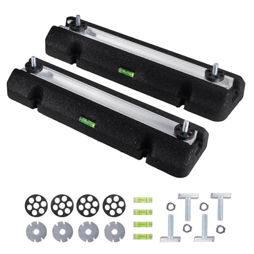 WISSCOOL Floor Mounting Base Kit Mini Split Air Conditioning Systems, Heavy-Duty Condenser Pad for AC Condensers Heat Pump System, Rubber Anti-Vibration Pads Outside 3000lbs 36000-79000BTU