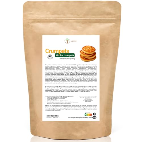 SANSEI Crumpets Pfannkuchenmix ohne Zucker 640 g