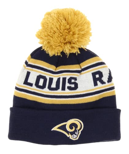 Outerstuff NFL St Louis Rams Toddlers Winter Jacquard Cuff Knit Beanie with Pom, One Size