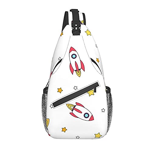 BYTKMFD Raketten Cross Borst Tas Diagonaal, Sling Rugzak, Weekend Outdoor Wandelen Reizen Schoudertas Voor Fietsen Man…