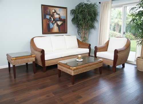 Havana Rattan 4 Piece Living Room Sofa Set