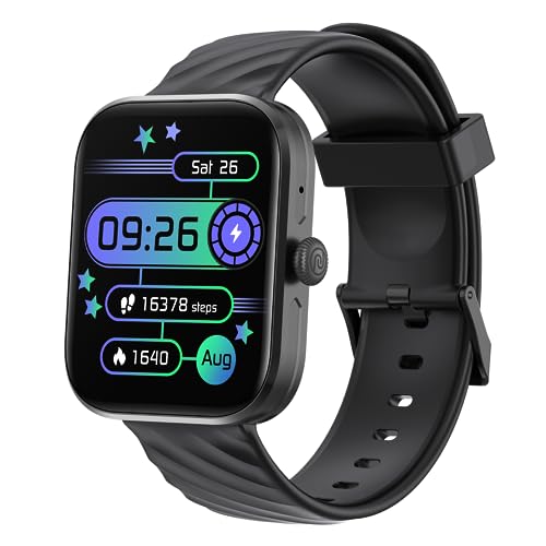 Noise Newly Launched ColorFit Spark with Massive 2″ HD Display, Bluetooth Calling, 150+ Watch Faces, 100+ Sports Modes, 7 Days Battery Life Smart Watch for Men and Women – (Jet Black)