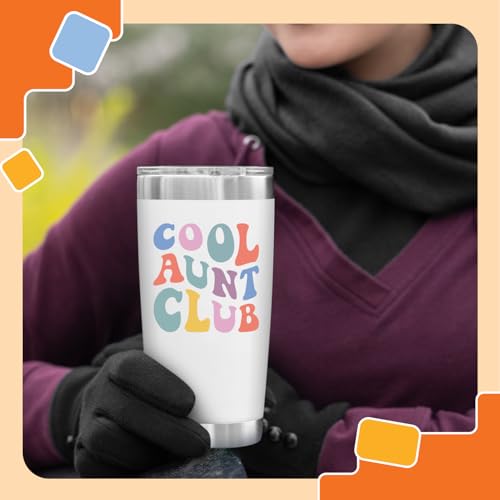 Image of NewEleven Gifts For Aunt From Niece, Nephew - Cool Gifts For Aunt, New Auntie, Sister - Aunty Birthday Gift, Announcement, Promoted To Auntie, Best Aunty Ever - 20 Oz Tumbler