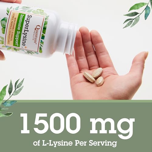 Quantum Health Super Lysine+ / Advanced Formula Lysine+ Immune Support with Vitamin C, Echinacea, Licorice, Propolis, Odorless Garlic (180 Tablets), Packaging may vary - Image 5