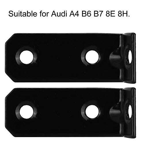 KIMISS Brackets Car Glove Box Lid Hinge Repair Kit Hinge Bracket Fix Set Hinge Repair Replacement DIY compartment cover Black for A4 B6 B7 8E 8H - Image 3