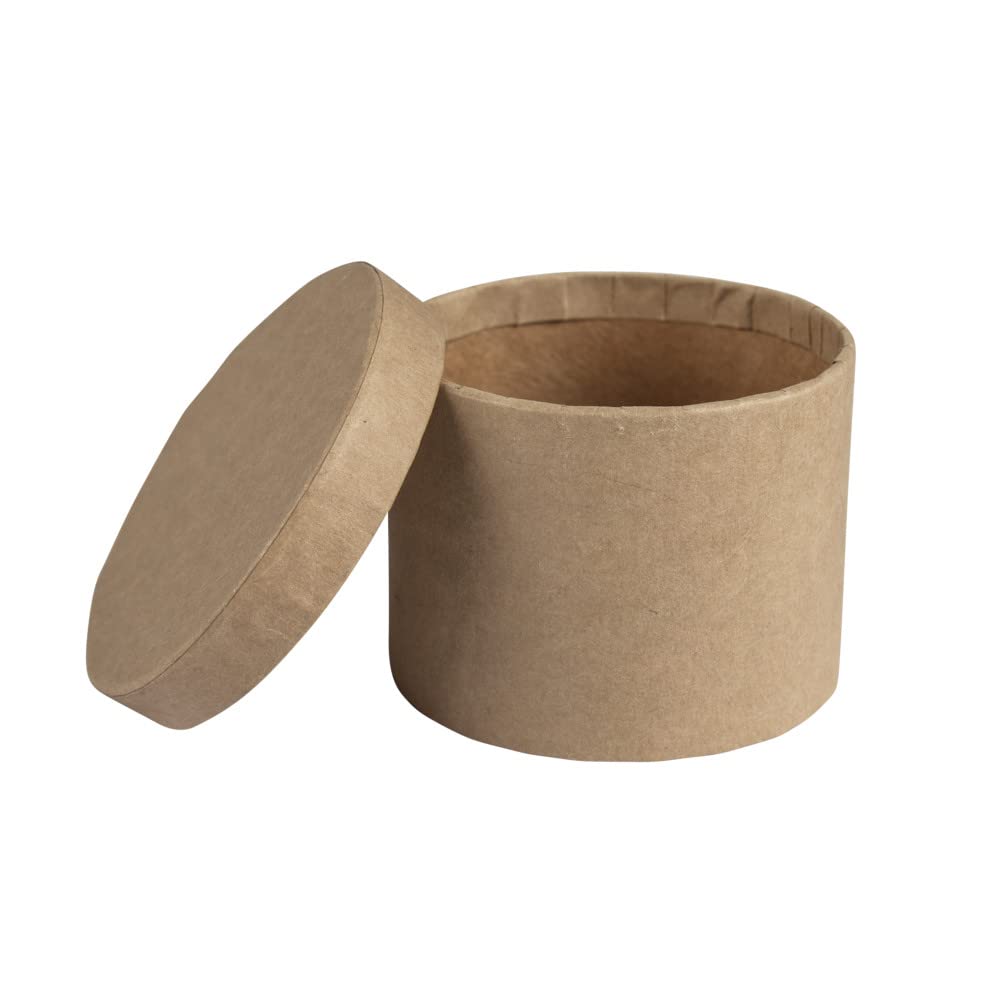 RAYHER 67034000 Pappmachã © Box Round 6 cm High, FSC Recycled 100%