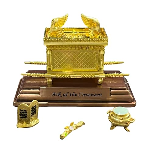 AlvoroElvara Ark of The Covenant Collectible Figurine Religious Figurines Table Ornament Tabernacle Model Kit Detailed Ark of The Covenant Model for Home Religious Decor & Sacred Collection