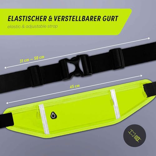 Ceinture de course Google Pixel 8 anti humidité avec triple poche - 5