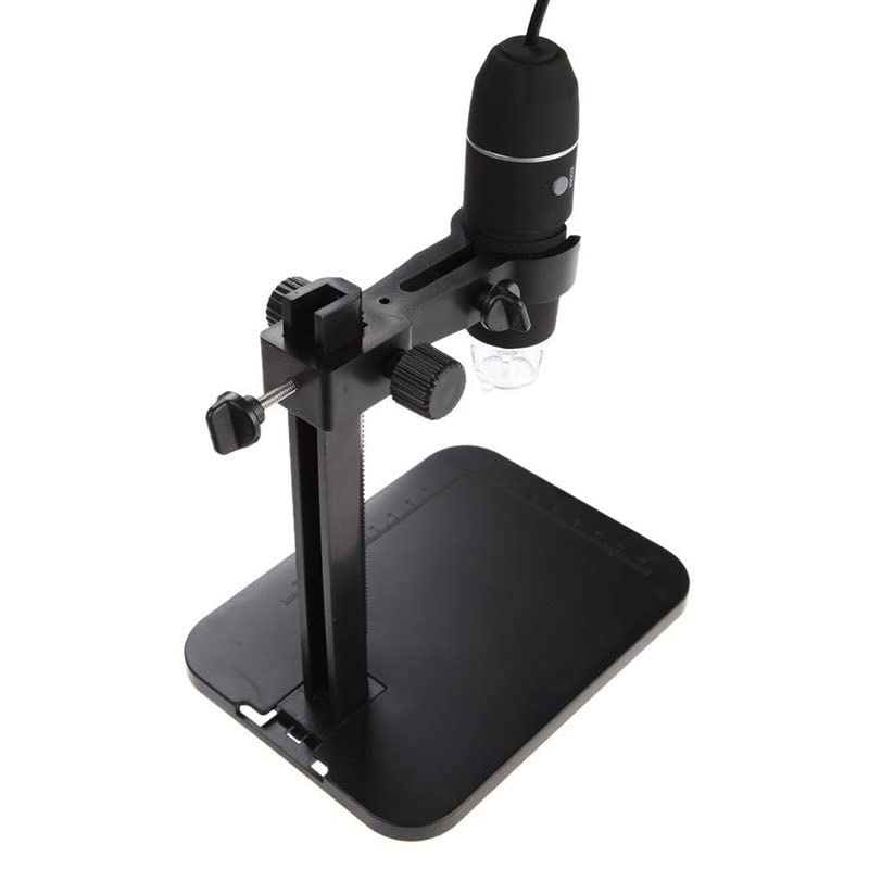 Microscope 8 LED 1000X 1600X Zoom Digital Microscope Lift Stand(with Scale Mark)
