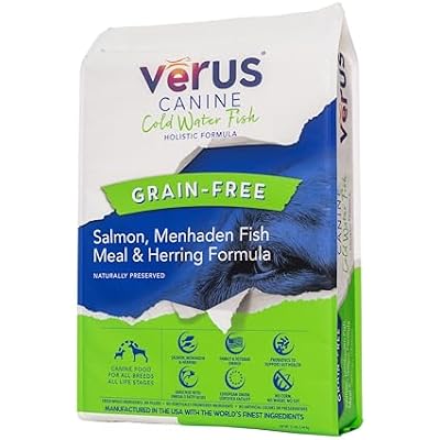 VeRUS Pet Foods Dry Dog Food Grain-Free Chicken, Cold Water Fish Formula 25lb Bag