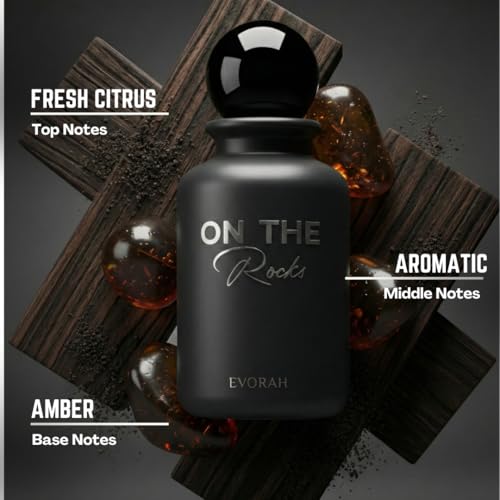 Image of House Of Evorah On The Rocks Eau De Parfum (25 ml) - Citrus & Black Woody Evening Scent | Perfume For Man | Perfume For Men