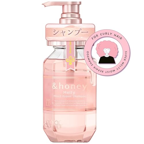 & Honey Melty Moist Repair Shampoo - Champú Reparador de Miel, Perfume Floral Suave, Hidratación y Reparación del Cabello Dañado, 440 ml