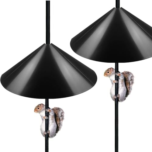 2 Pack 19 Inch Squirrel Baffles, Squirrel Baffle for Bird Feeder Pole, for Outdoor