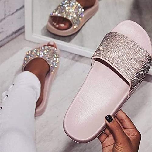 Slippers Women Women Shoes Slippers Flip Flops Summer Slides Crystal Bling Beach Casual Outdoor Female Ladies Platform4