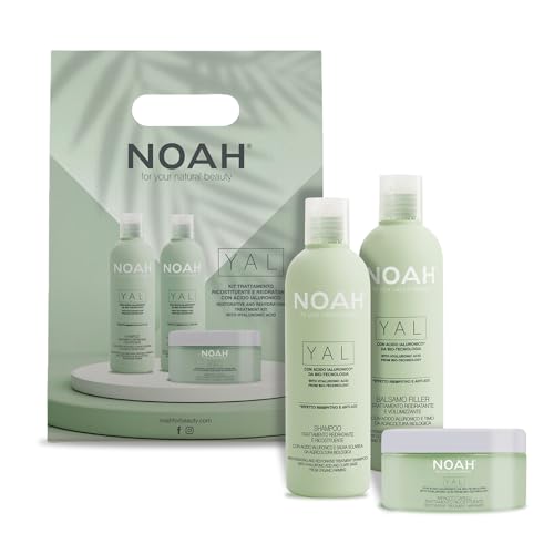 NOAH YAL Hydrating & Restorative Hair Treatment Kit, Shampoo, Conditioner & Hair Mask with Hyaluronic Acid, Organic - Image 2