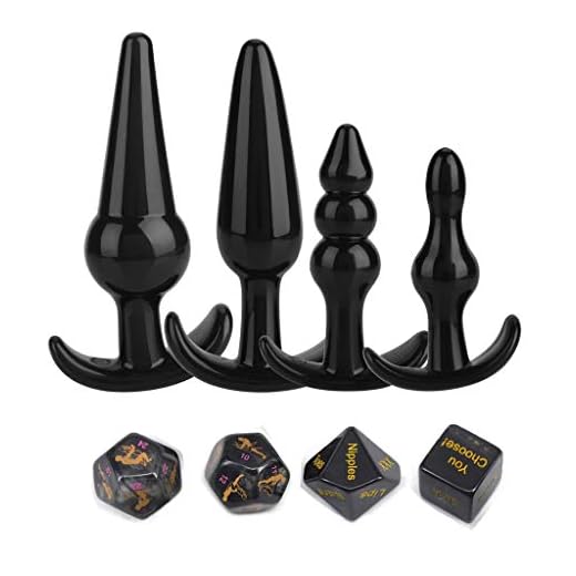 Conector de silicona médico de 4 piezas para mujeres y hombres, con 4 nuevos dados interesantes para PCS