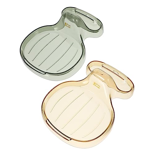 Cabilock 2pc Pot Lid Rack Spoon Rest Holder for Kitchen Strong Pp Material Lid Organiser Utensil Rest