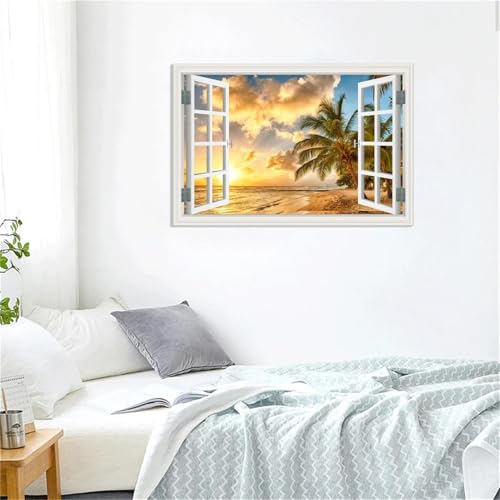 Toile murale ocean vagues paysage decoration salon moderne 105x70 cm