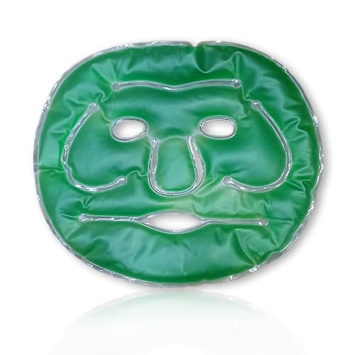 Image of Aqua Ice Face & Eye Cooling Gel Mask and Aloe Vera Gel Mask Ice Pack for Face and Eye Patches Remove Dark Circles, Fatigue Cool Eyes Patch Pads Eye Care | Facial Skin Refresh Face Mask for Hot & Cold Therapy (Large Aloe Face Mask, Face Mask)