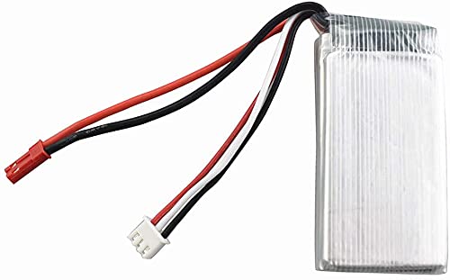 YUNIQUE GREEN-CLEAN-POWER - Batería Lipo Recargable 7.4V 1500mAh | Compatible con WLtoys V912 V262 A949V V913 L959 L979 Q212G | Eficiencia Energética, 70X35X22 - 92 Gr, Plata