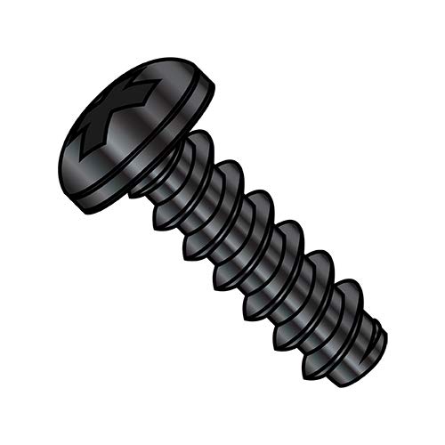 6-20X3/4 Tornillo Autorroscante Phillips Pan Negro Pack 10000
