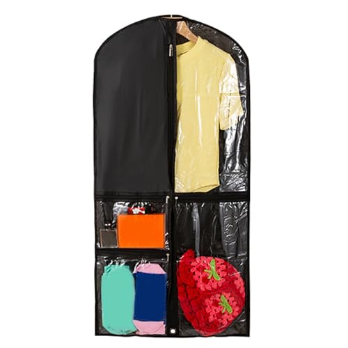 REDYY Children Garment Bag with 5 Pockets Foldable Dance Costume for Competitions Practical Hanging Clothing Sleeve Garment Bags3