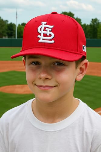 Gorra ajustable para niños St. Louis Baseball roja miniatura 3