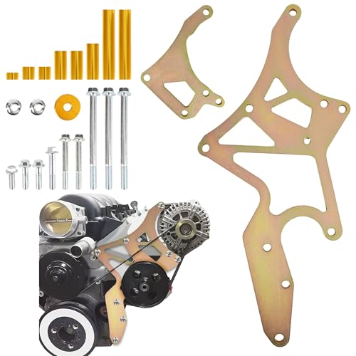 LS Engine Conversion Bracket Kit Serpentine System for Alternator and Power Steering Fits LS1 LS2 LS3 LS6 LS7 4.8-6.2L