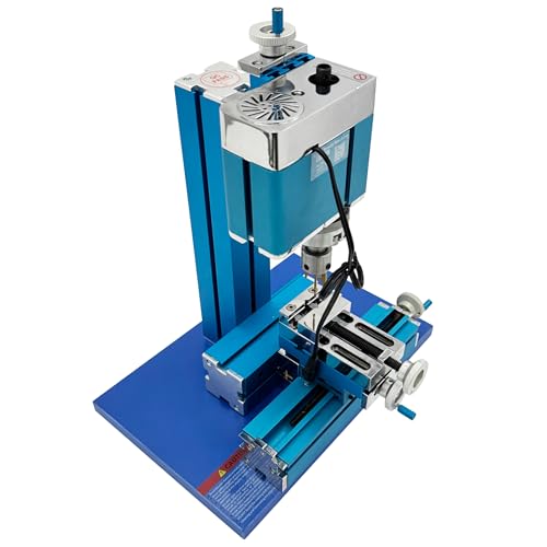 INTSUPERMAI Mini CNC Milling Machine Mini Mill Drill, Titanium Blade for Education, School Workshop with 0.02mm Precision & Overload Protection AC100V-240V