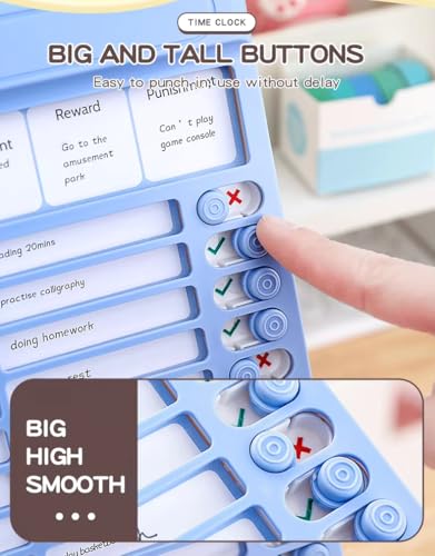 Image of Crackles Portable Self-Discipline Chores Chart Daily Checklist Board with 15 Pcs Blank Paper Sliding Planning Boards Reminder Chart for Boys and Girls - Random Color, Birthday Present