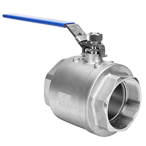 DERNORD Stainless Steel 304 Ball Valve, Full Port Heavy Duty for WOG with Locking Device (4 Inch NPT)