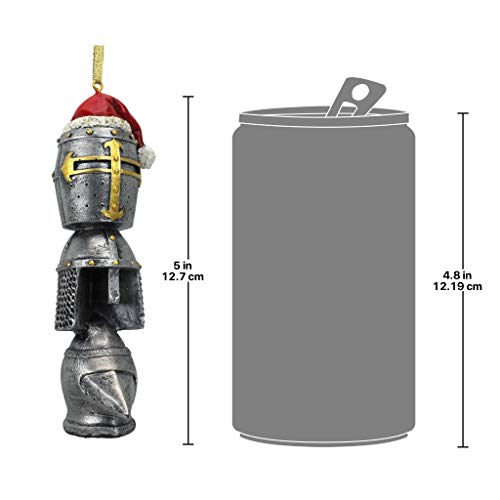 Design Toscano Christmas Tree Ornaments Medieval Helm Holiday Knight Helmet Armor Totem Statue #TOP5