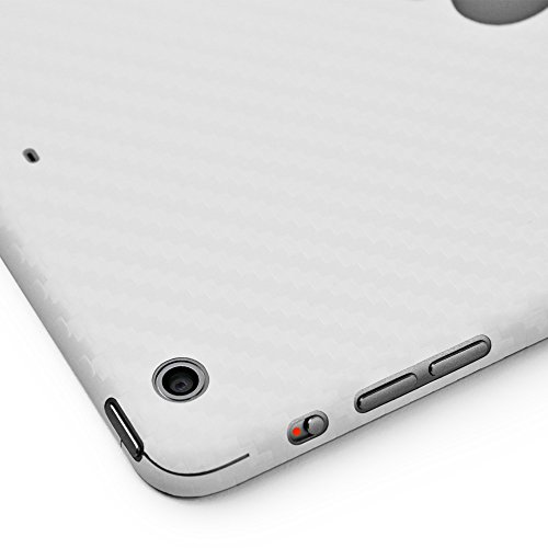 Armorsuit Militaryshield White Carbon Fiber Skin Wrap Film + Hd Clear Screen Protector For Apple Ipad Mini 2 (Wifi + Lte) - Anti-Bubble Film #TOP6