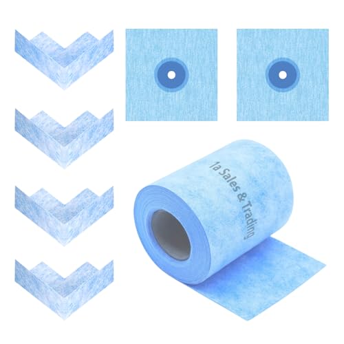 Juego de cinta de sellado, 10 m, 4 esquinas interiores, 2 tubos de sellado para sanitarios, baños, ducha, azulejos, interior y exterior, impermeabilización